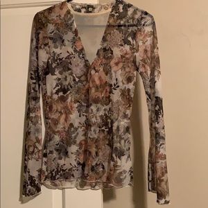 Gimmicks sheer floral ladies top